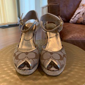 *NEW, NEVER Worn* COACH Wedge Heels, Size 7